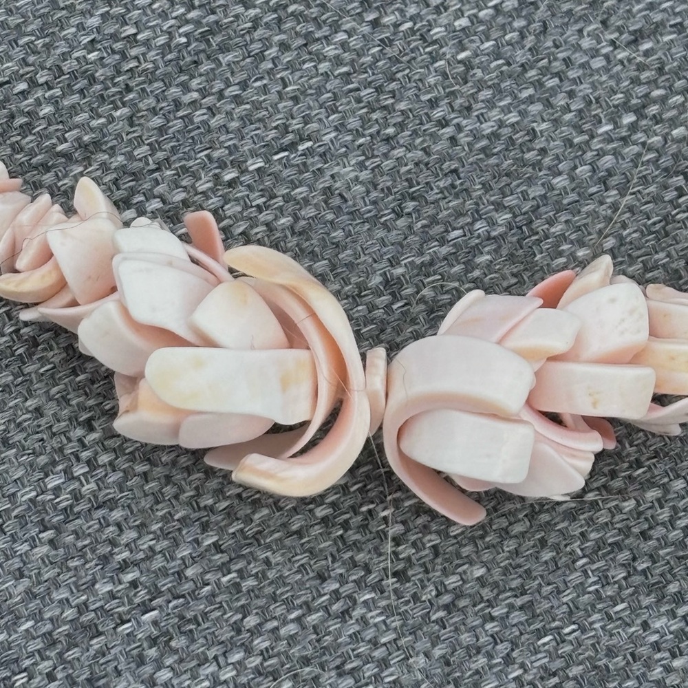 Vintage Pink Puka Shell Necklace!